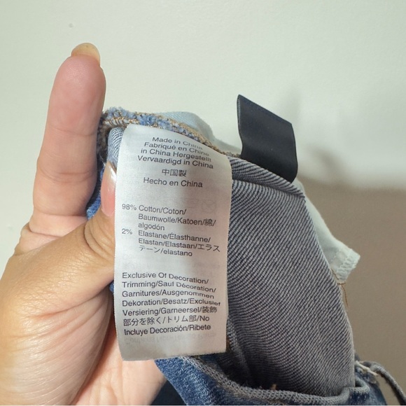 Madewell The High Rise Slim Boyjean Blue Women Size 27 - Picture 11 of 11